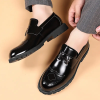 BEAD MATTE CRAFT LEATHER SHOES