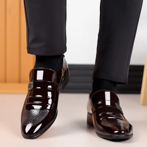 BRITISH KOREAN VERSION POINTED GROOM WEDDING SHOES